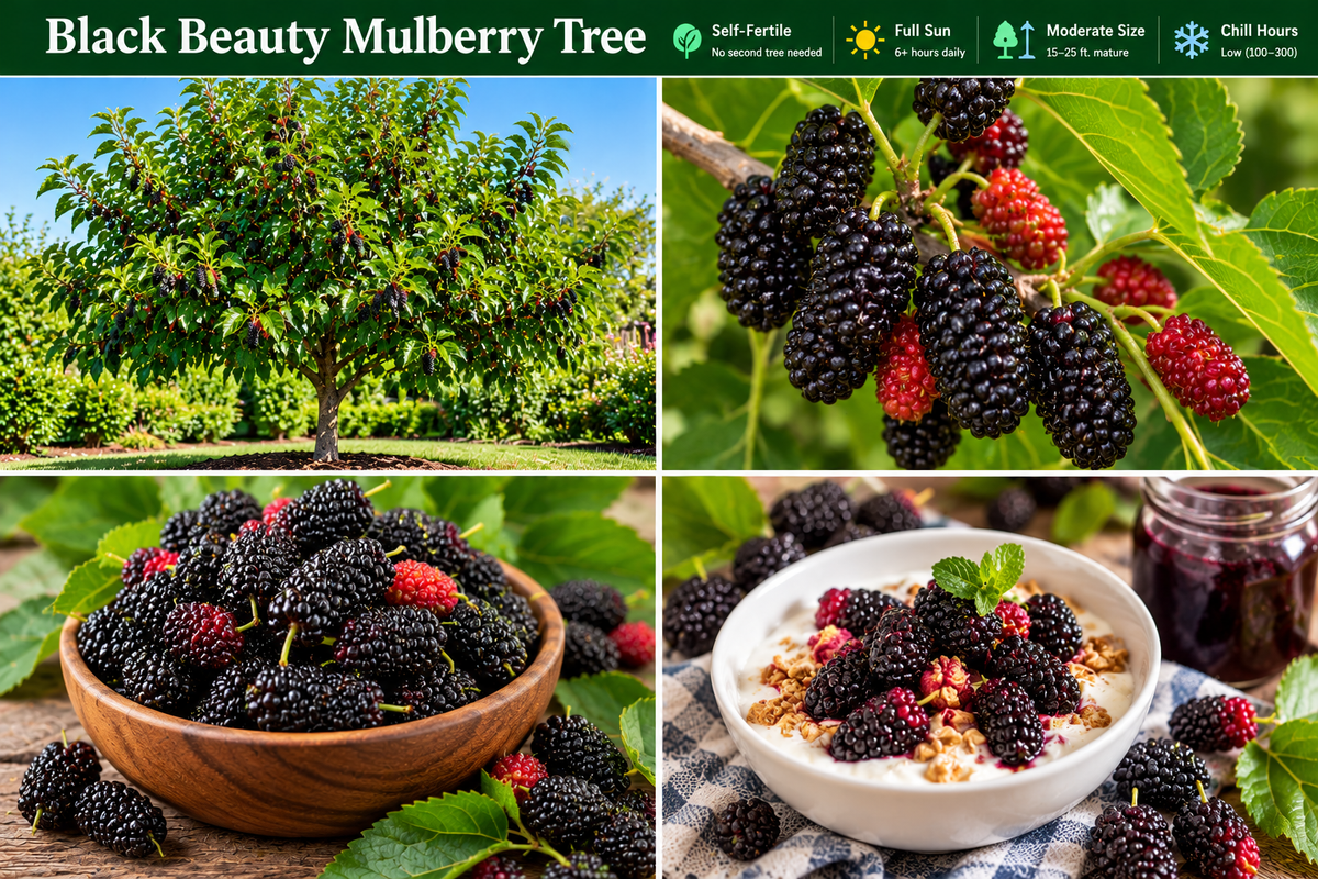 Black Beauty Mulberry Tree