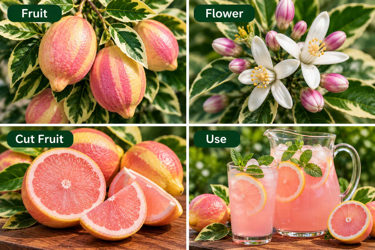 Variegated Pink Lemon Tree