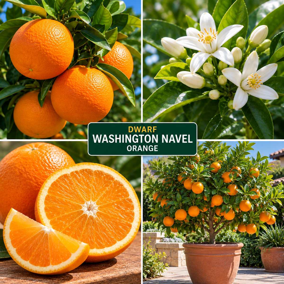 Dwarf Washington Navel Orange Tree