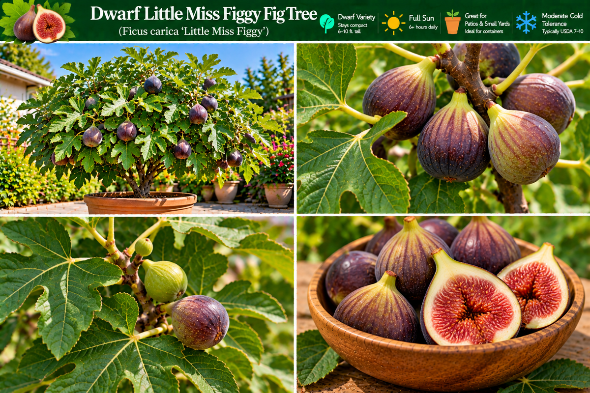 Dwarf Little Miss Figgy Fig Tree